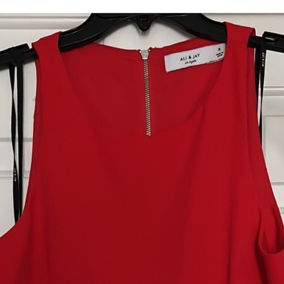 Ali & Jay Elegant High-Low Red Dress (Size Small) - Picture 9 of 11